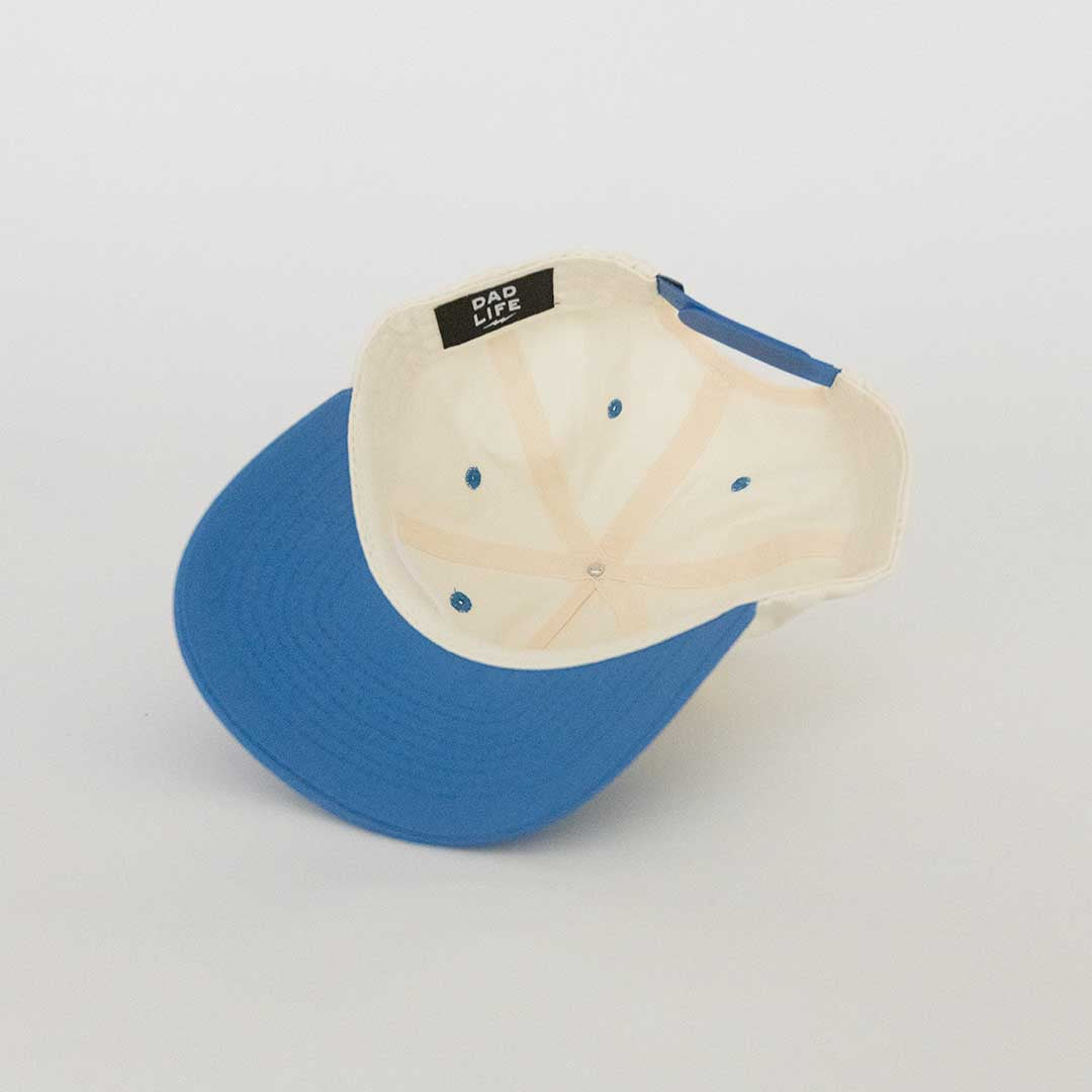 Dad Lightning Patch Hat (Blue + Cream)