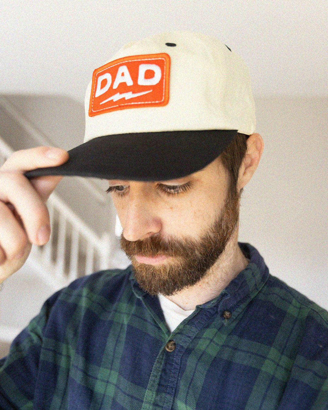 Dad Lightning Patch Hat (Red patch)