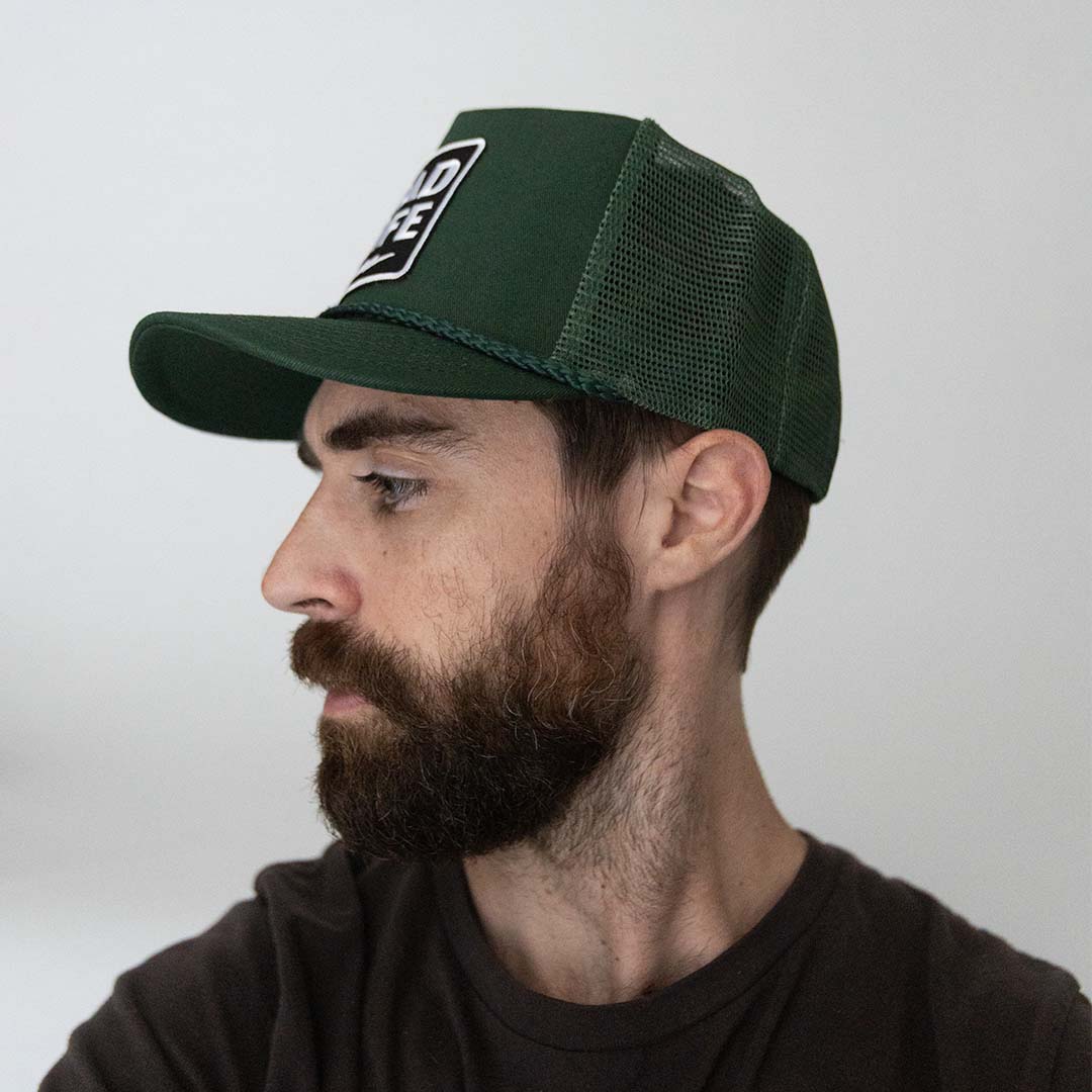 Dad Life Lightning Patch Trucker Hat (Green)