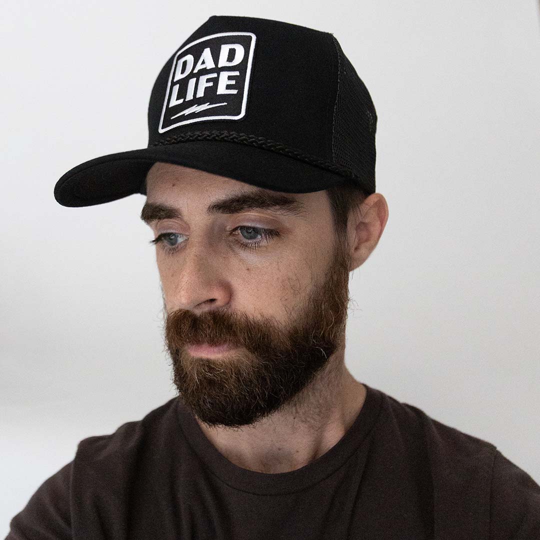 Dad Life Lightning Patch Trucker Hat