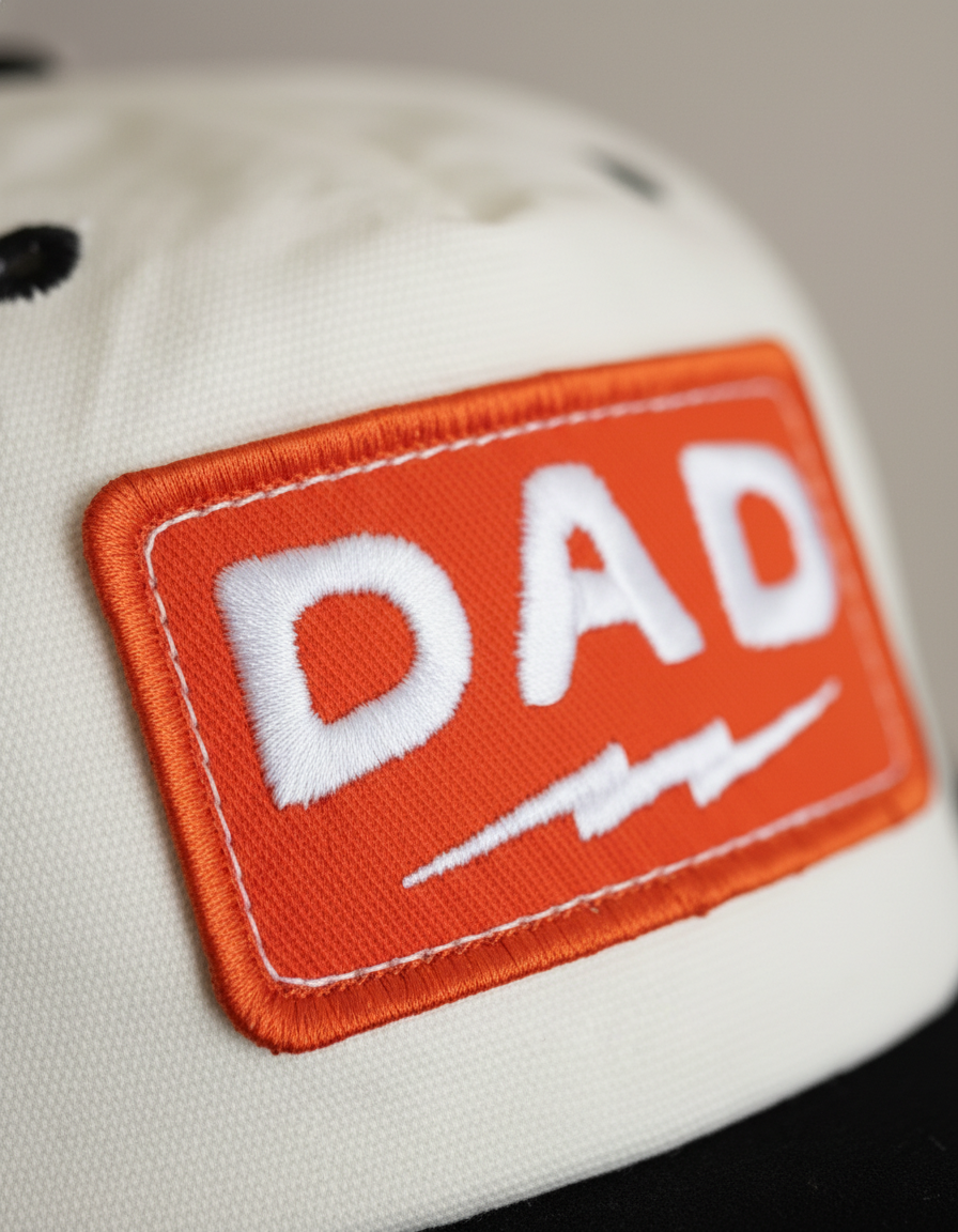 Dad Lightning Patch Hat (Red patch)