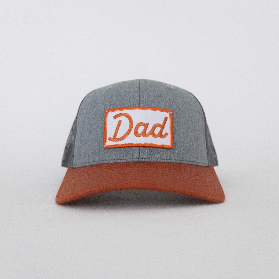 Dad Script Patch Hat (orange)