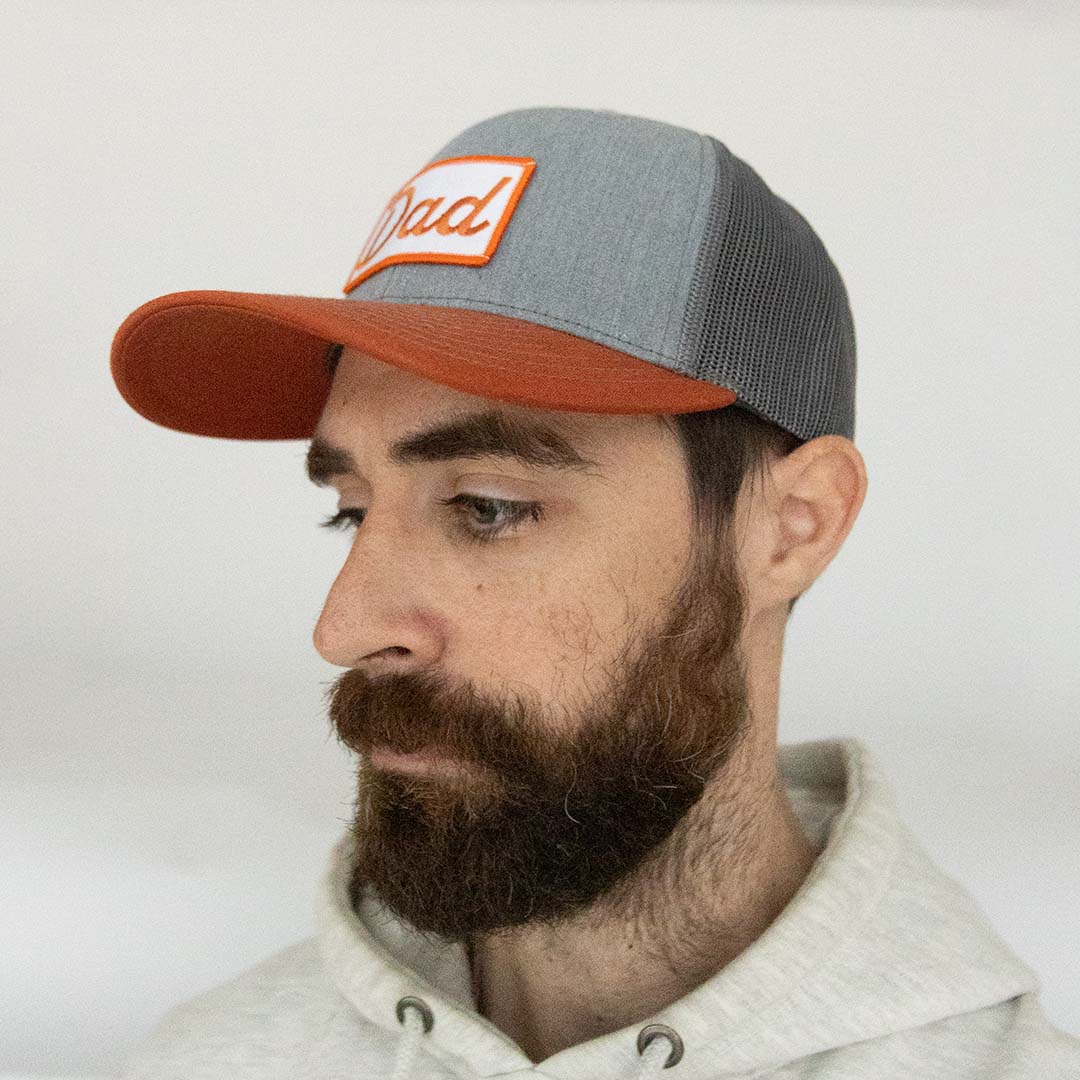 Dad Script Patch Hat (orange)