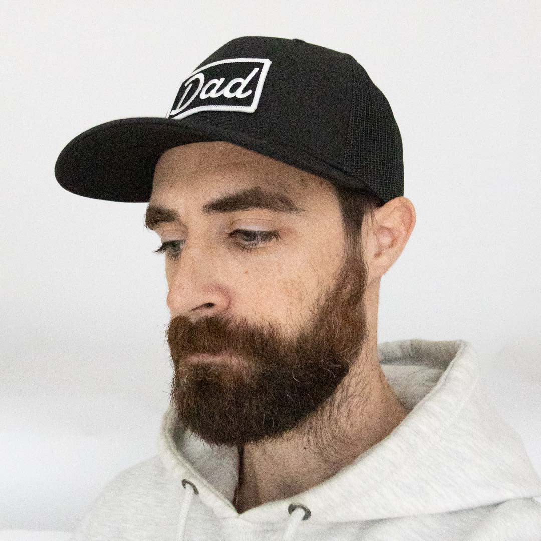 Dad Script Patch Hat (black)
